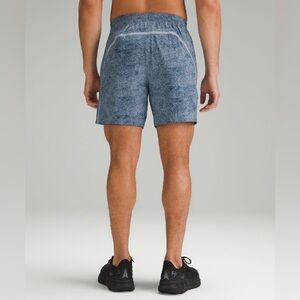 Lululemon Pace Breaker Linerless Short In Chambray Multi 7” Size XXL